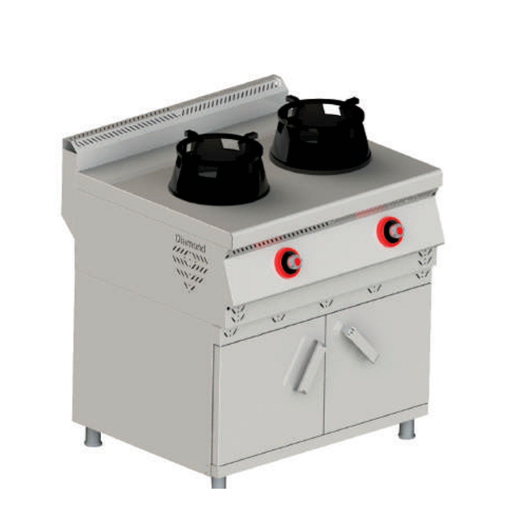 Himaksan Dolaplı Gazlı Wok Ocak 80x90x85 cm HMK-DSWOG 898 (HMK-DSWOG 898)