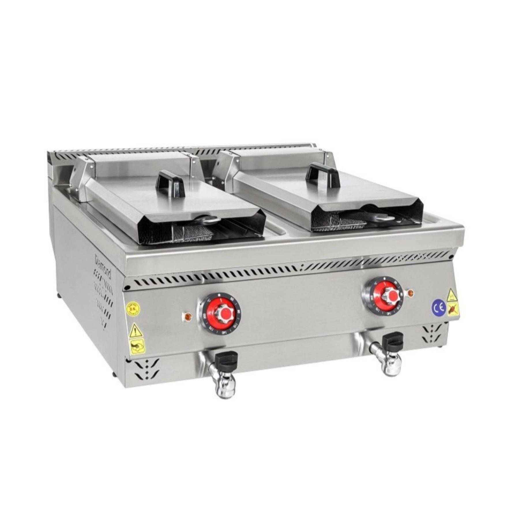 Himaksan Set Üstü 12+12 Litre Elektrikli Fritöz 80x70x30 cm HMK-SFE 873 (HMK-SFE 873)