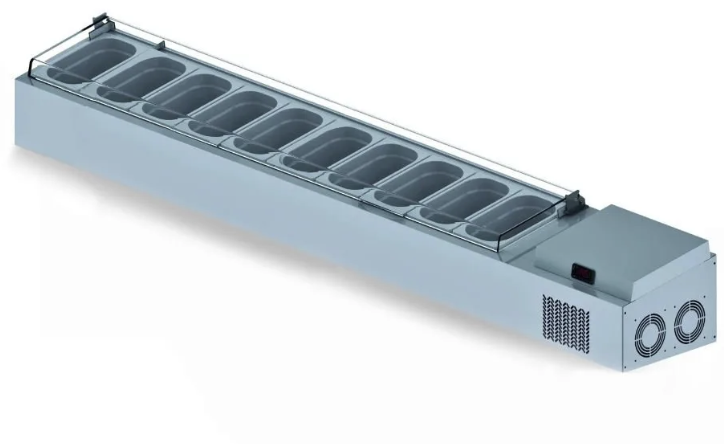 Iceinox Set Üstü Saladbar 11 Küvetli 225x34x30 cm VTP 225 PL (VTP 225 PL)
