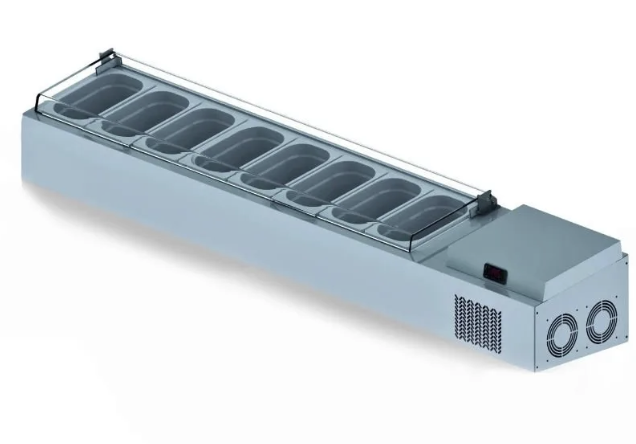 Iceinox Set Üstü Saladbar 8 Küvetli 178x34x30 cm VTP 178 PL (VTP 178 PL)