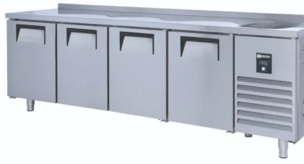 İceinox Tezgah Tip Evyeli 4 Kapılı Buzdolabı CTS 560 CR-S (CTS 560 CR-S)