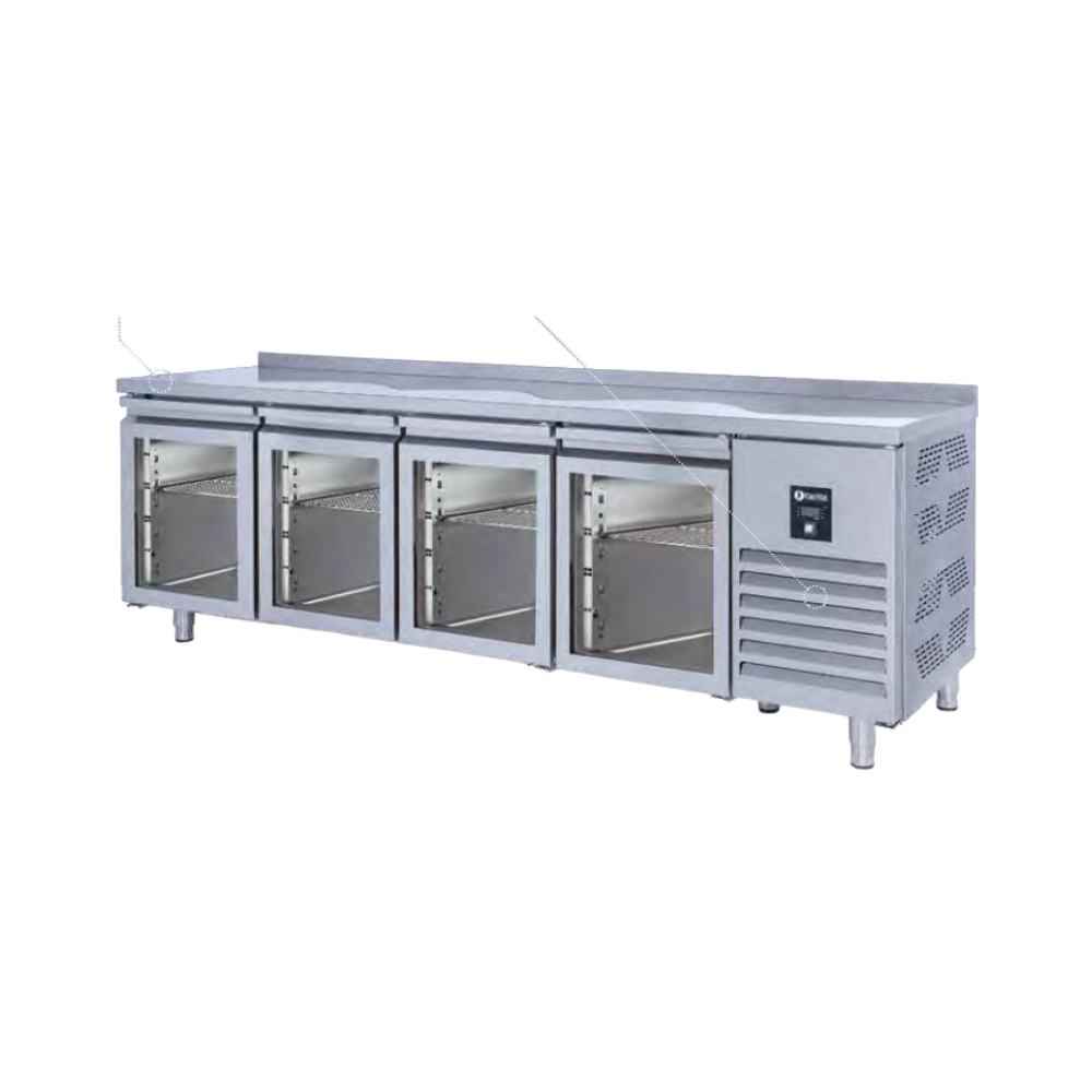 Iceinox Tezgah Tipi Buzdolabı 4 Cam Kapılı CTS 650 CR-UG (CTS 650 CR-UG)