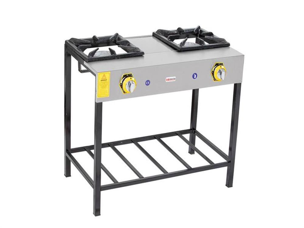 İnoxmaster 2 Li Lokanta Ocağı Yüksek Ayak Gazlı ve Lpg Li 86x45x70 Cm İMR-LKY-2 (İMR-LKY-2)