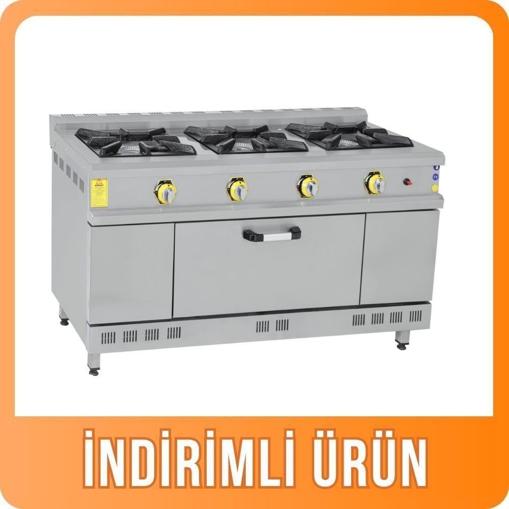 İnoxmaster 3 Lü Kuzine Gazlı ve Lpg Li 150x60x85 Cm İMR-KOG-1560 (İMR-KOG-1560)