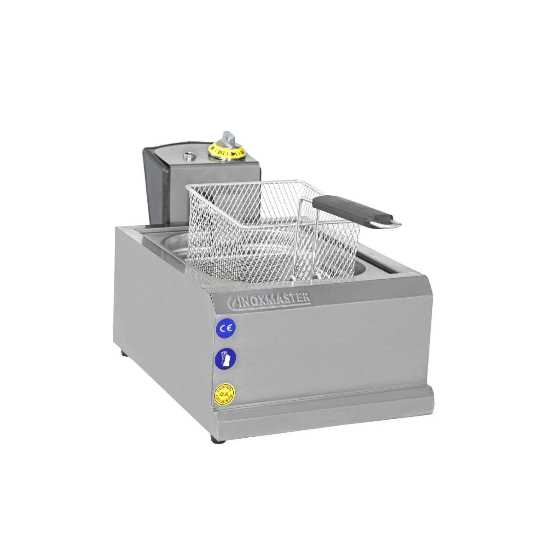 İnoxmaster Ekonomik Fritöz Elektrikli 5 Litre 24x50x20 cm İMR-FE-5 (İMR-FE-5)