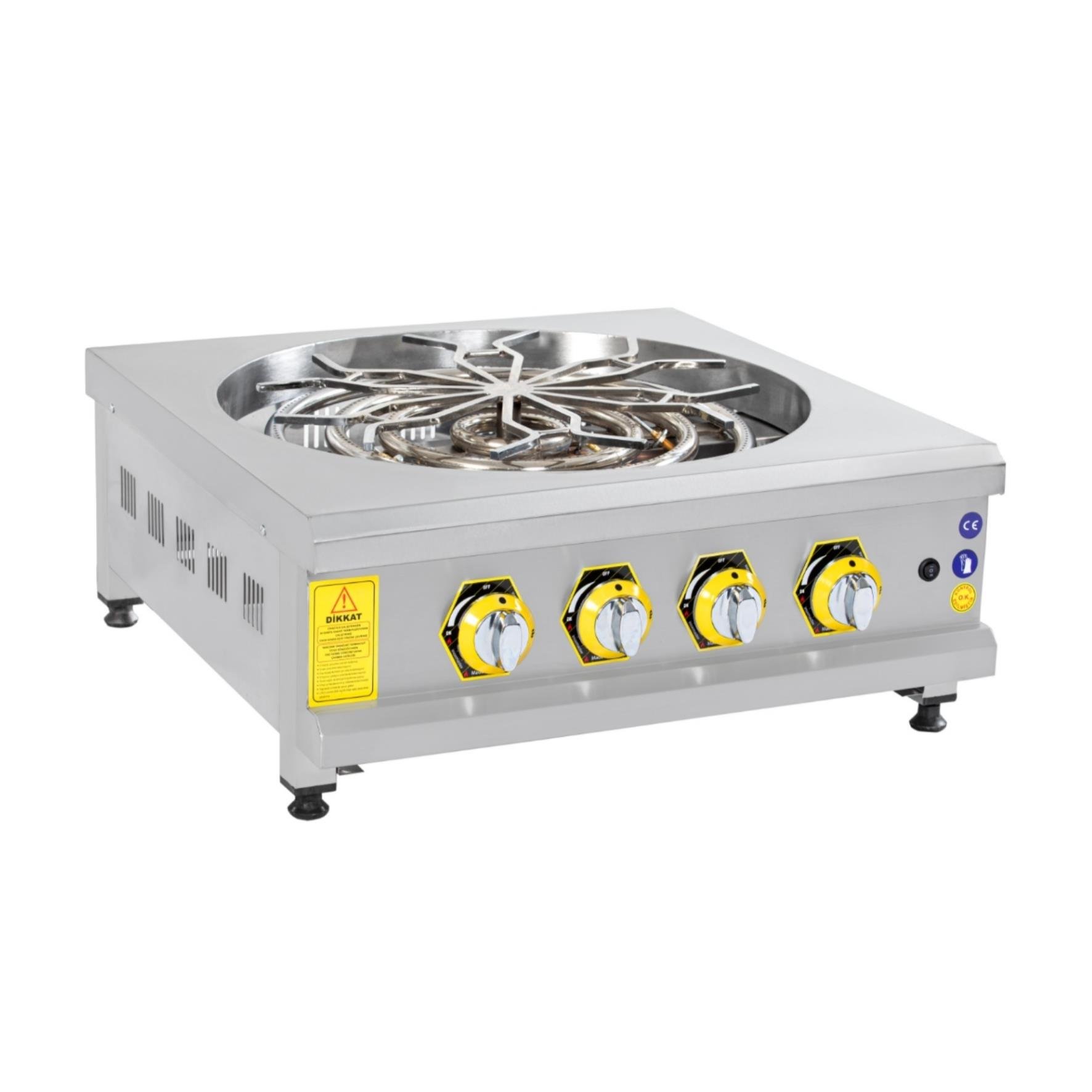 İnoxmaster Set Üstü Motorlu Börek Ocağı Gazlı ve Lpg Li 70x70x25 Cm İMR-BROG-1 (İMR-BROG-1)