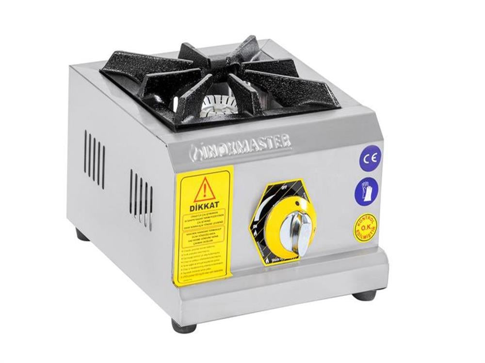 İnoxmaster Tekli Mini Ocak Set Üstü Gazlı veya Lpg’li 29x30x14 Cm İMR-MNOG-1 (İMR-MNOG-1)