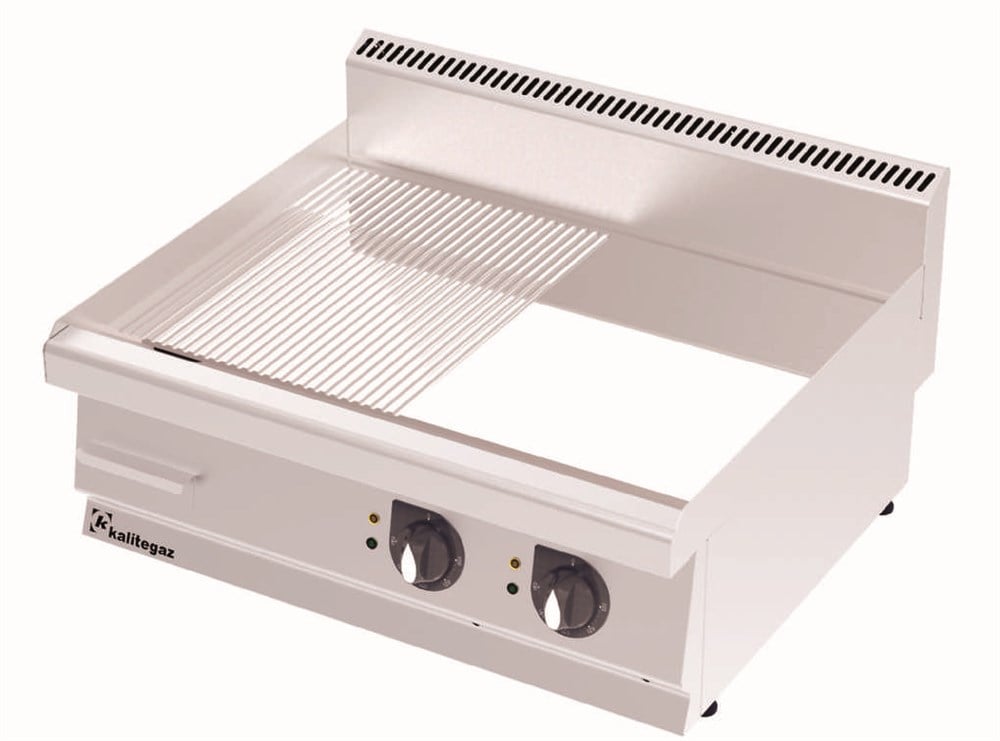 Kalitegaz Elektrikli Pleyt Izgara Yarı Oluklu Krom Kaplı 80x70x29 cm GS8070EC (GS8070EC)