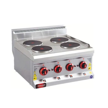 CSA 4 lü Elektrikli Ocak Set Üstü 60x60x30 cm KRCS.SOE.660 (KRCS.SOE.660)