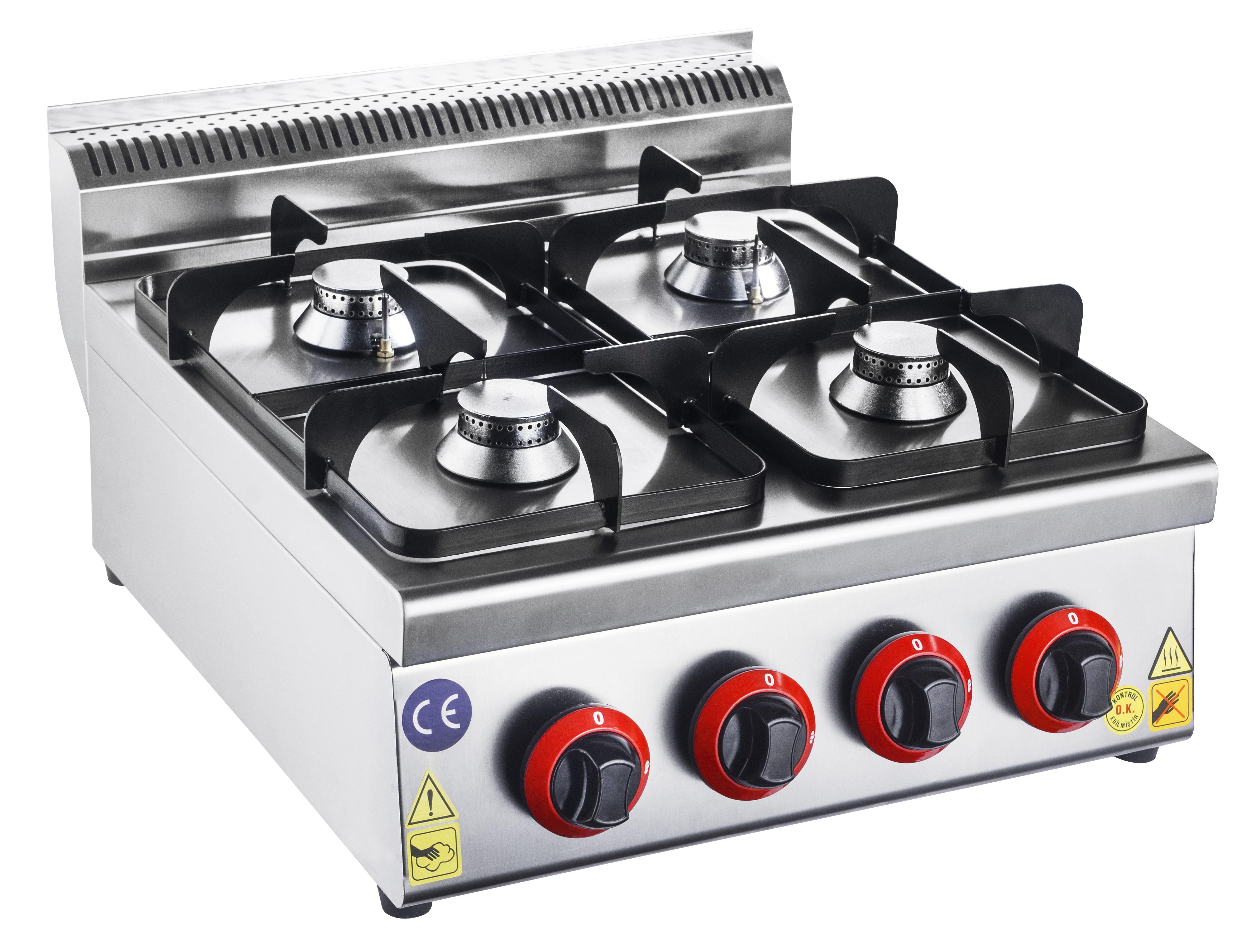 CSA 4 lü Ocak Set Üstü Gazlı ve Lpg Li 50x57x29 cm KRCS.SOG.557.CE (KRCS.SOG.557.CE)