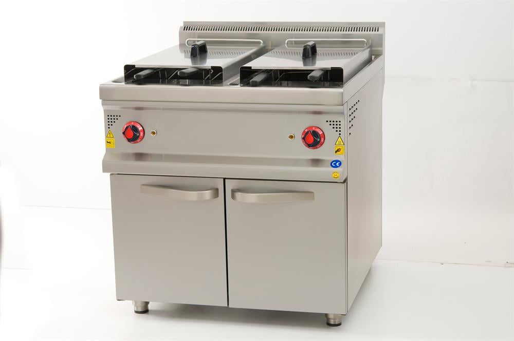 CSA Elektrikli Fritöz 24+24 Litre Alt Dolaplı 80x90x85 cm KRCS.DFE.890 (KRCS.DFE.890)