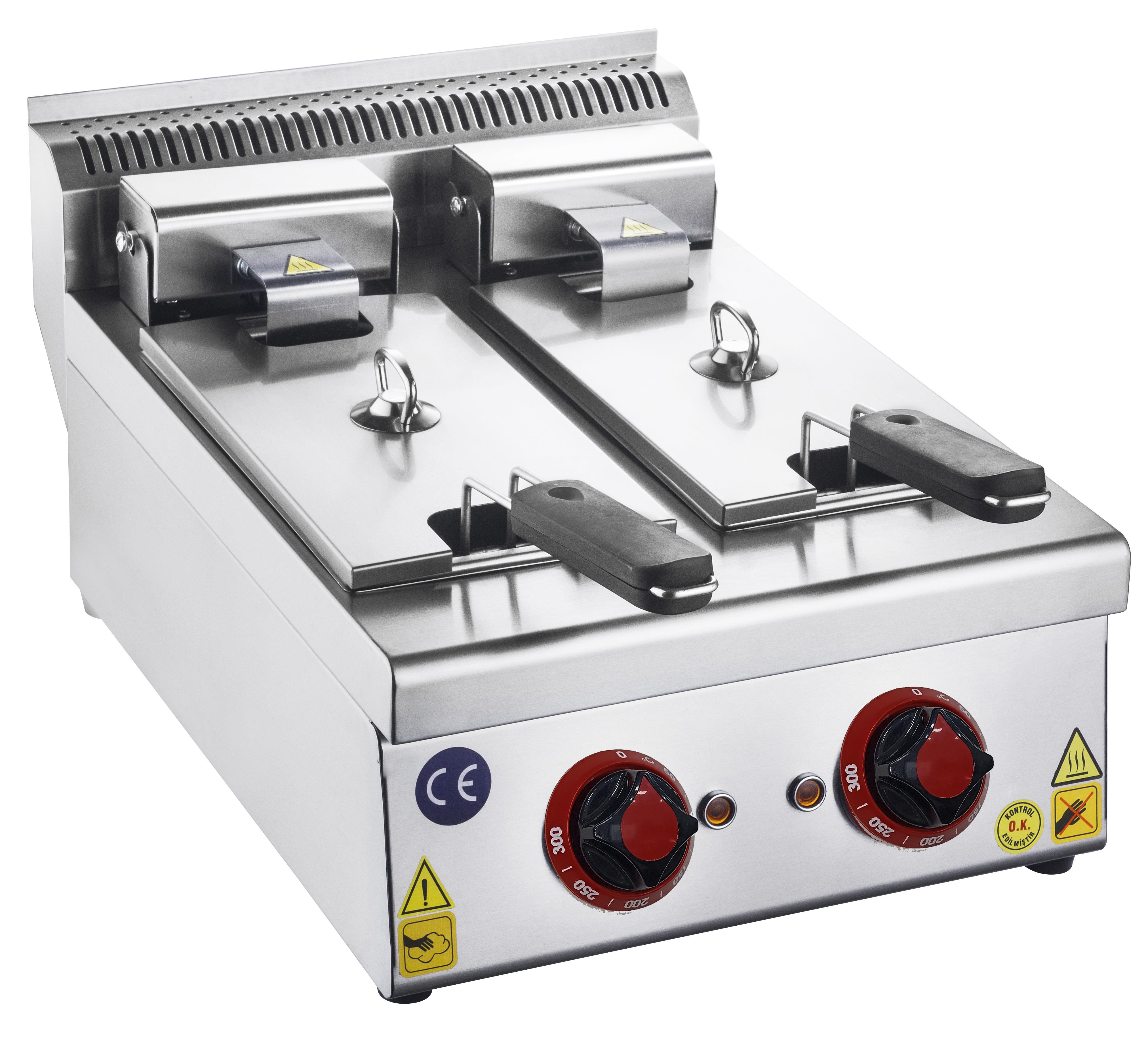 CSA Elektrikli Fritöz 5+5 Litre 60x57x29 cm KRCS.SFE.55 (KRCS.SFE.55)