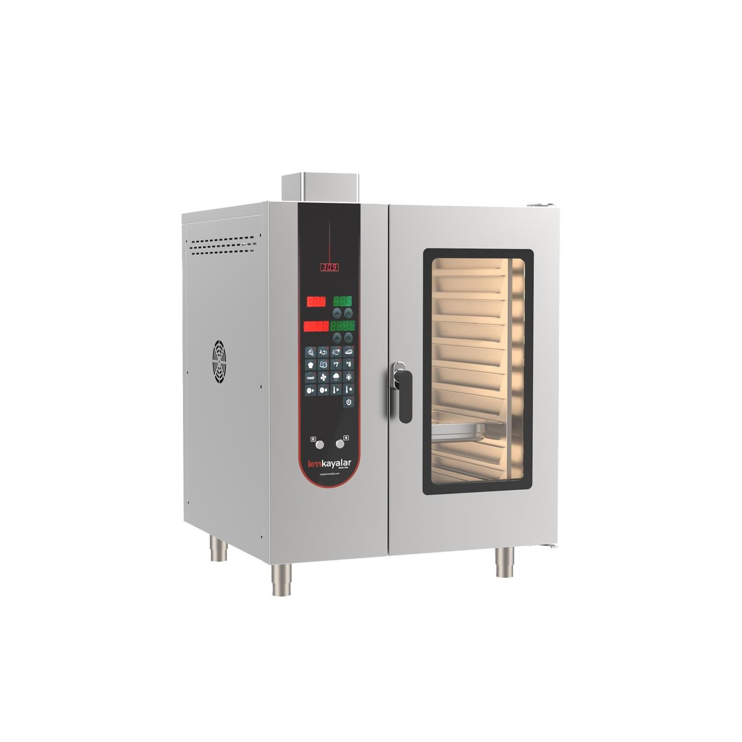 Kayalar 10 Tepsili Dijital Elektrikli Konveksiyonlu Fırın GN 1/1 KEKF10D (KEKF10D)