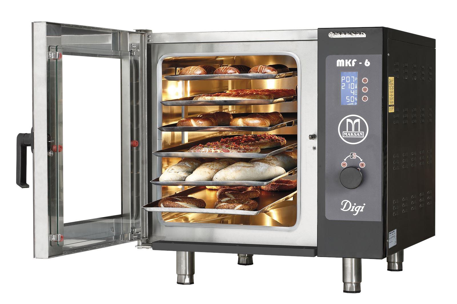 Maksan 6 Tepsili Konveksiyonlu Patisserie Fırın Dijital Elektrikli MKF-6 DIGI (MKF-6 DIGI)