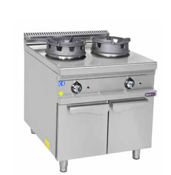 Mayapaz İkili Wok Ocak Gazlı Alt Dolaplı 80x90x85 cm M-DWOG 890 (M-DWOG 890)