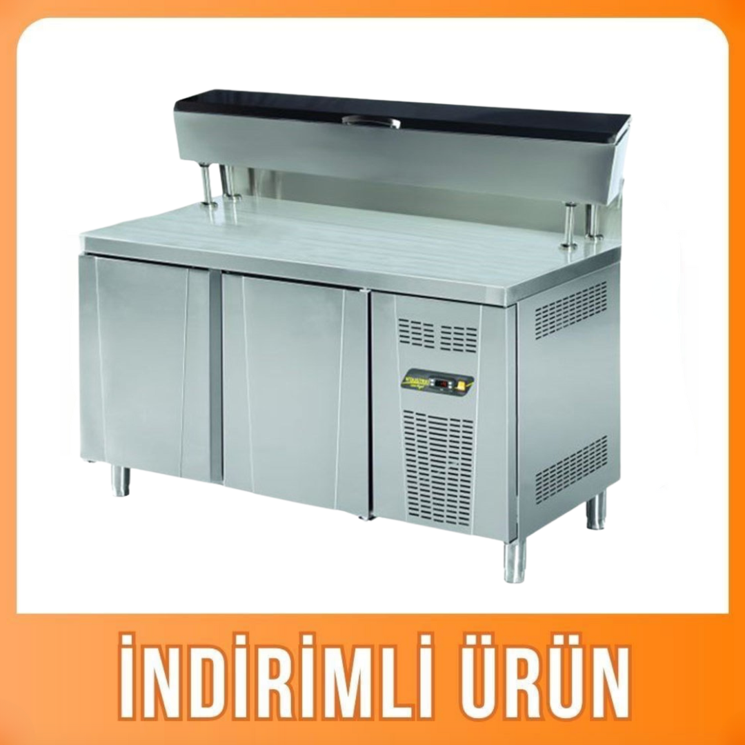 Ndustrio Tezgah Tip Make-up Buzdolabı 2 Kapılı Yüksek Ayaklı MUR-72-HL (MUR-72-HL)