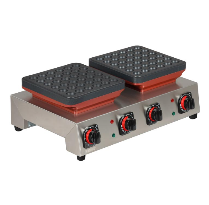 Omake Elektrikli Manuel Poffertjes Model Çiftli Pankek Makinesi Zamanlayıcılı PFR01.E21.1001.Z5F (PFR01.E21.1001.Z5F)