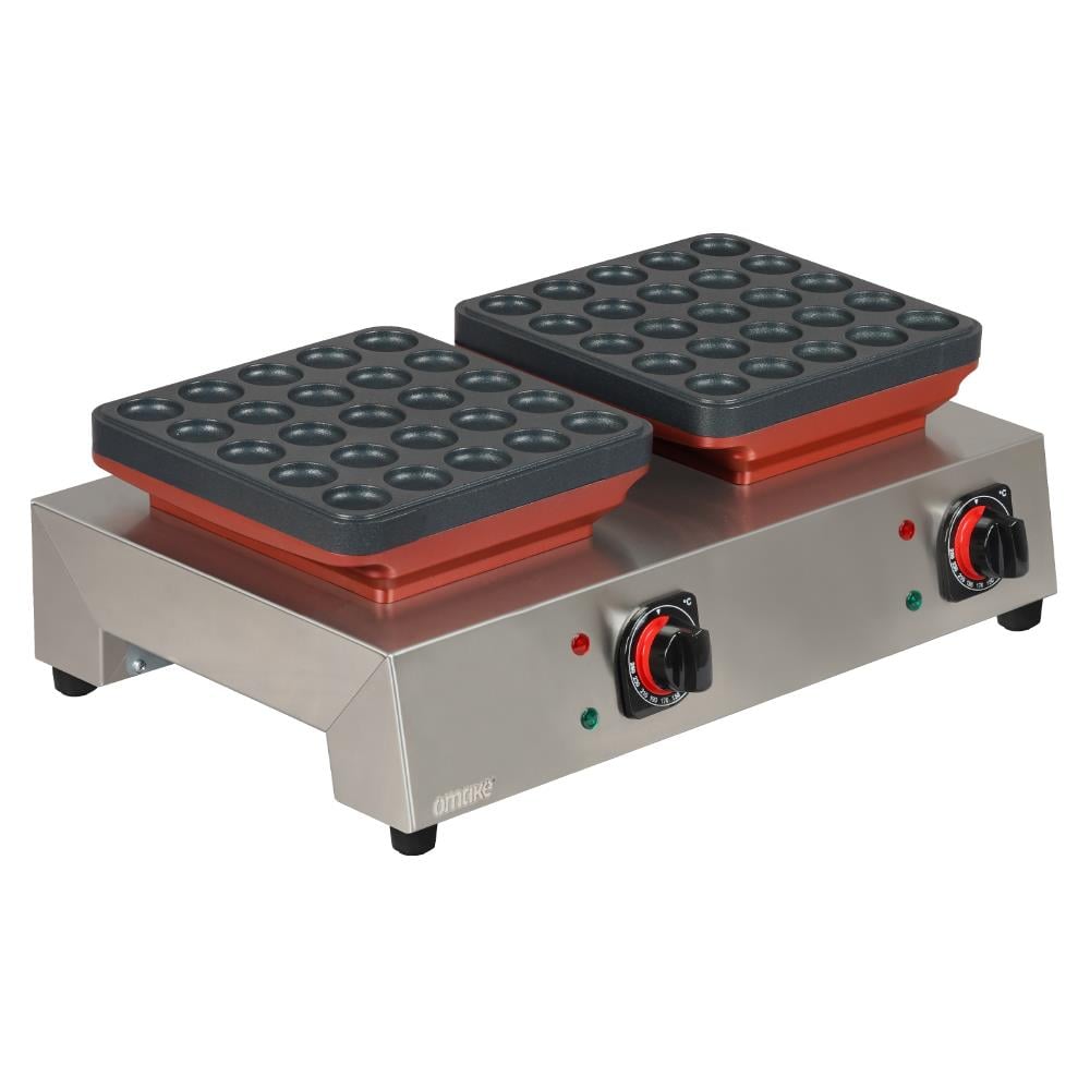 Omake Elektrikli Manuel Top Poffertjes Model Çiftli Pankek Makinesi Zamanlayıcılı PFR01.E21.0601.Z5F (PFR01.E21.0601.Z5F)