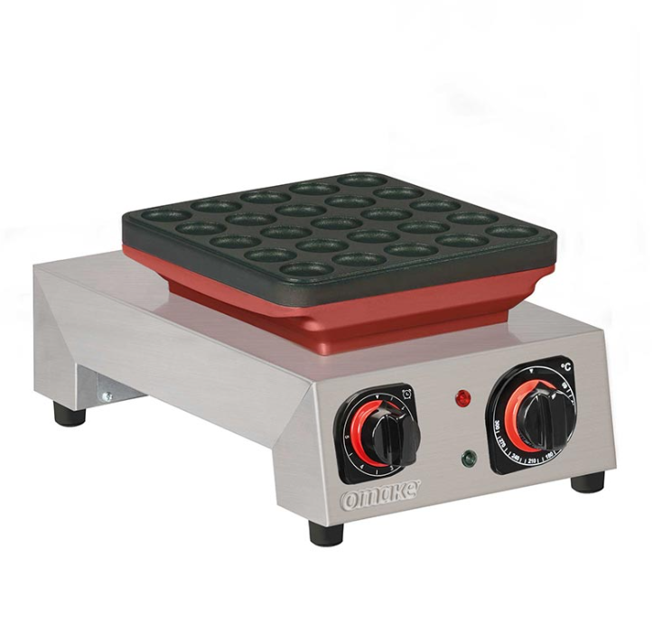 Omake Elektrikli Manuel Top Poffertjes Model Tekli Pankek Makinesi Zamanlayıcılı PFR01.E11.0601.Z5F (PFR01.E11.0601.Z5F)