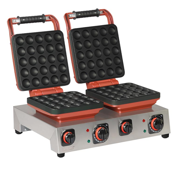 Omake Elektrikli Mini Top Model Çiftli Waffle Makinesi Zamanlayıcılı WFL21.E22.0601.Z50 (WFL21.E22.0601.Z50)