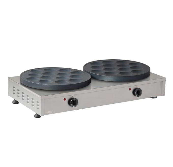 Omake Elektrikli Teflon Çiftli 14 Bölmeli Pankek Makinesi PNK04.E21 (PNK04.E21.0014.Z5F)