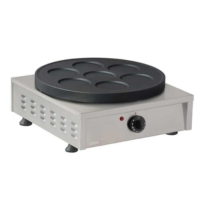 Omake Elektrikli Tekli Teflonlu 7 Bölmeli Krep Makinesi KRP04.E11 (KRP04.E11.0007.Z5F )