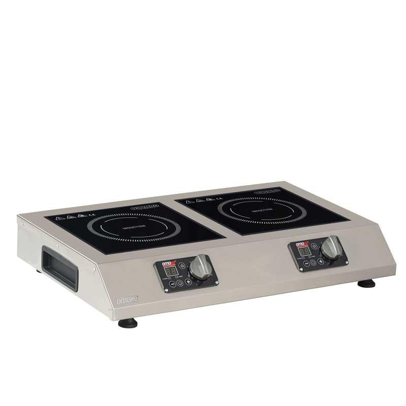 Omake Cam Yüzeyli İkili İndüksiyon Ocak, 2x2000 W, Elektrikli IND11.I25.2000.Z5F (IND11.I25.2000.Z5F)