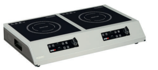 Omake Cam Yüzeyli İkili İndüksiyon Ocak, 2x3500 W, Elektrikli IND11.I25.3500.Z5F (IND11.I25.3500.Z5F)