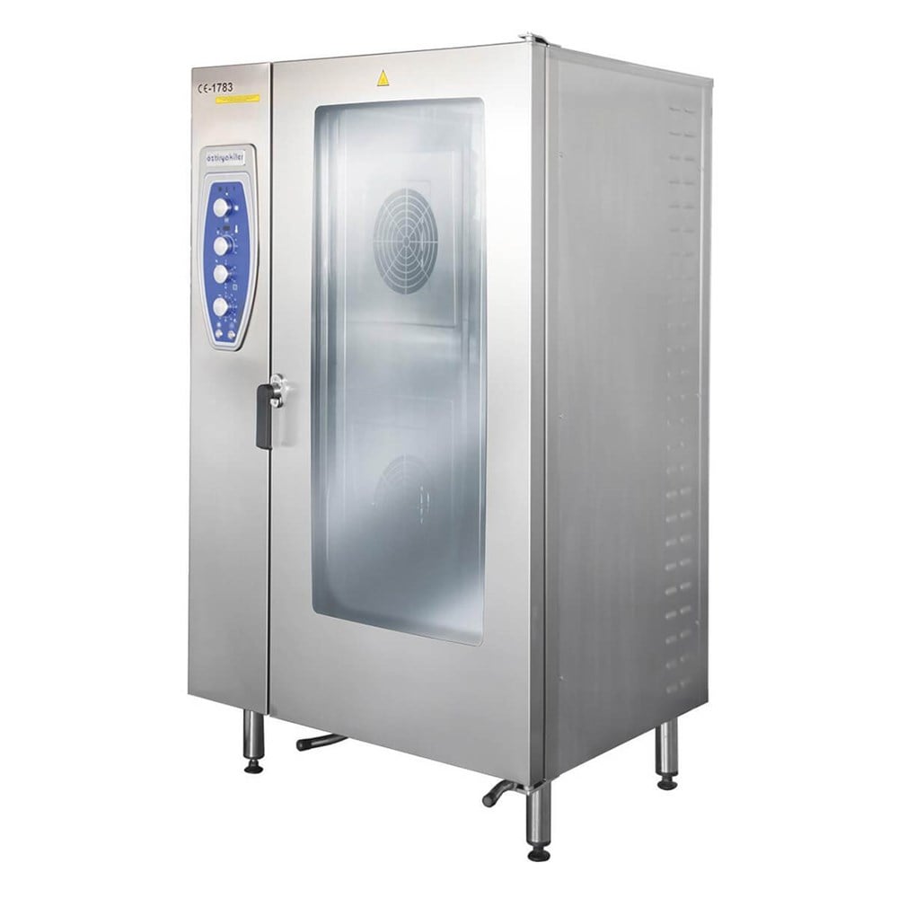 Öztiryakiler 20 Tepsili Elektrikli Konveksiyonlu Fırın Kızaklı 20x2/1 Kapasiteli 7890.20G21.01 (7890.20G21.01)