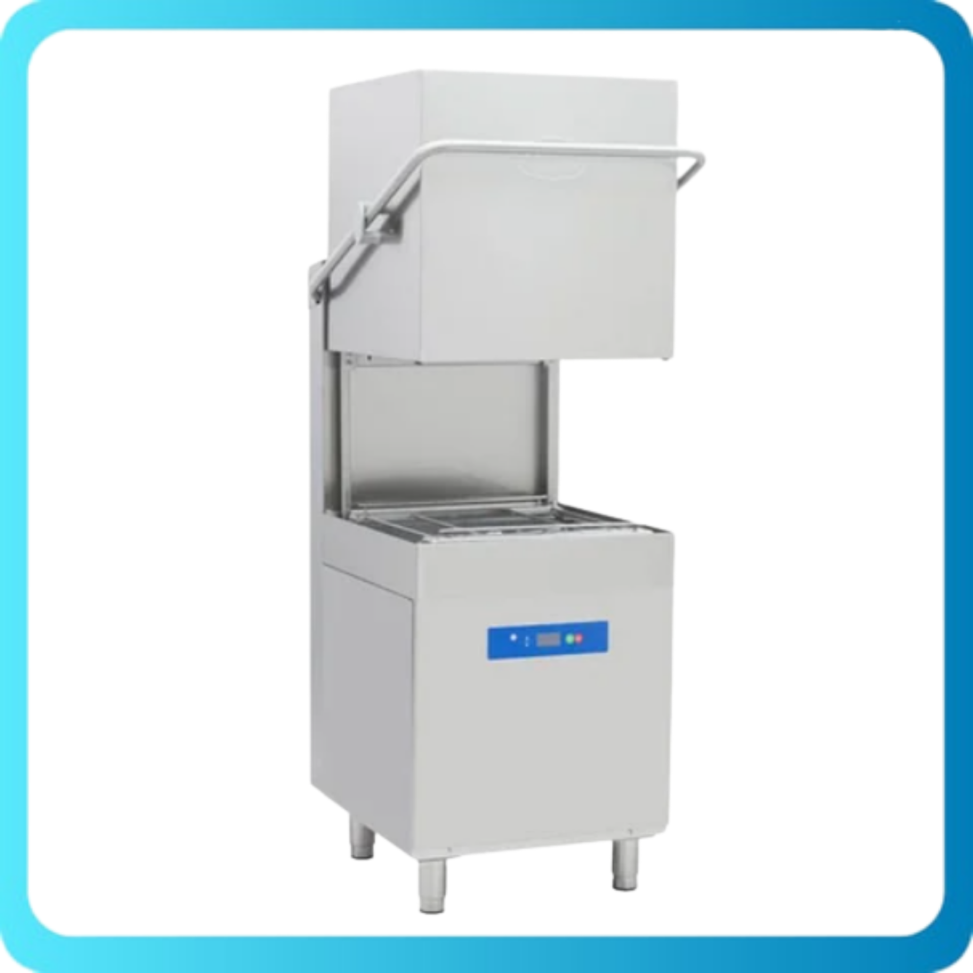 Öztiryakiler Giyotin Tip Bulaşık Yıkama Makinesi, Dijital Yarım Kazan OBM 1080D (071D.00000.BB)