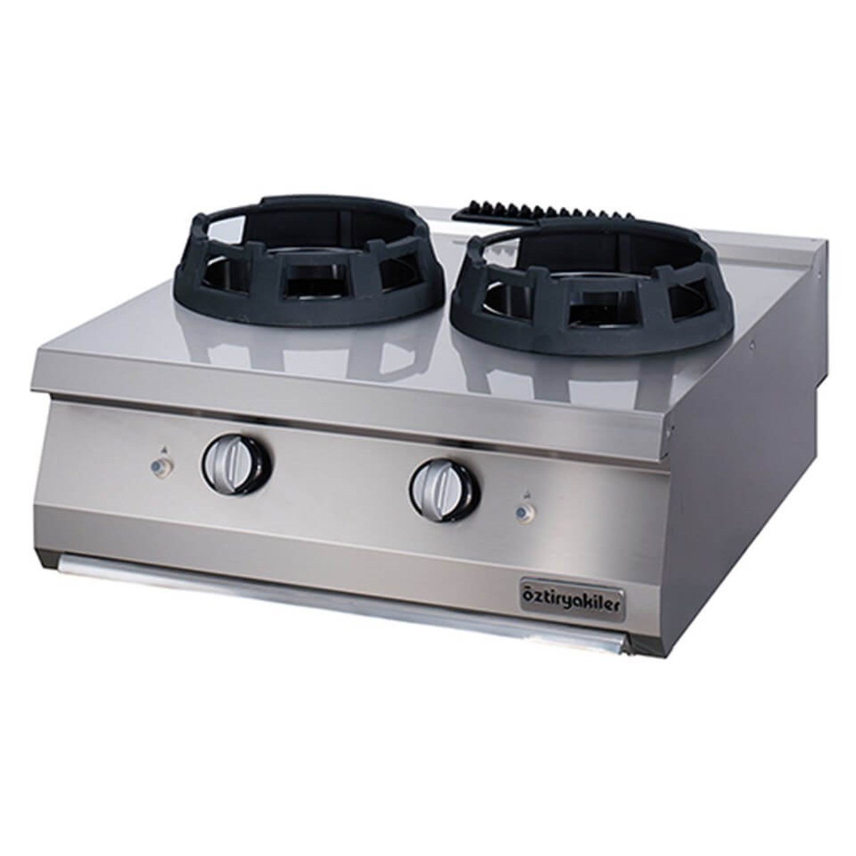 Öztiryakiler Set Üstü İkili Wok Ocak Gazlı 80x70x30 700 Seri 7865.N1.80703.WK (7865.N1.80703.WK)
