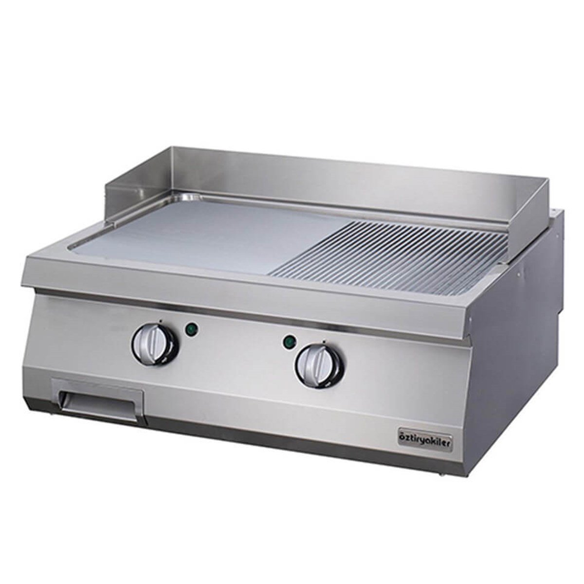 Öztiryakiler Set Üstü Yarı Oluklu Izgara Elektrikli 80x70x30 700 Seri 7864.N1.80703.14 (7864.N1.80703.14)