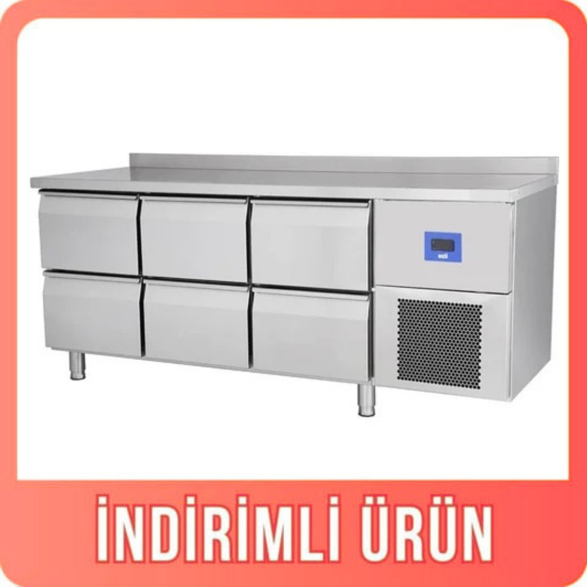 Öztiryakiler TAG 370 NMV Altı Çekmeceli Tezgah Tip Buzdolabı 79E4.37NMV.02 (79E4.37NMV.02)