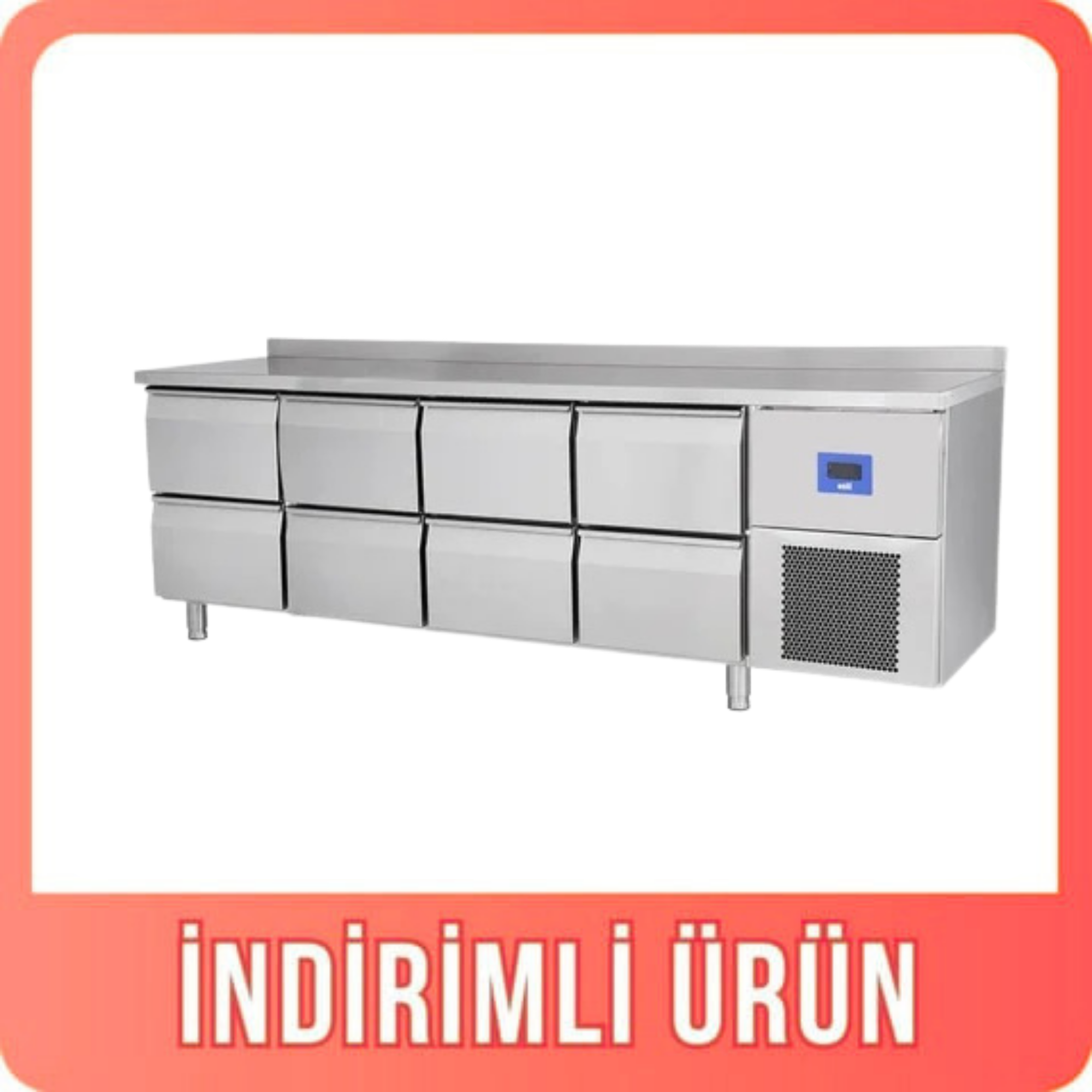 Öztiryakiler TAG 470 NMV Sekiz Çekmeceli Tezgah Tip Buzdolabı 79E4.47NMV.02 (79E4.47NMV.02)