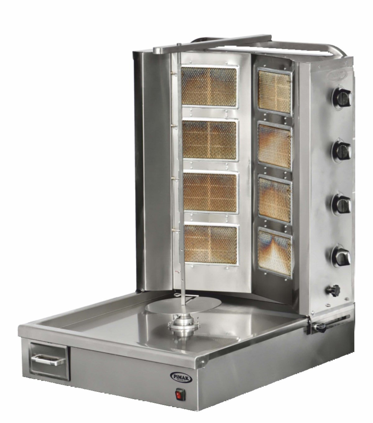 Pimak Alttan Motorlu 4+4 V Döner Ocağı Gazlı LPG ve Ce Belgeli 72x90x110 cm DO1/M077-4V (DO1/M077-4V)