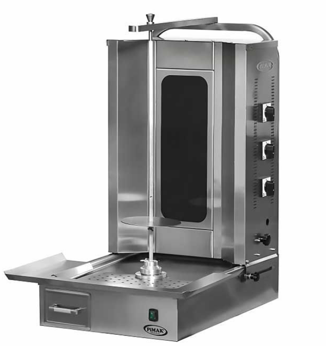 Pimak 3 lü Alttan Motorlu Elektrikli Döner Ocağı 50x71x92 cm M077-3E (M077-3E)