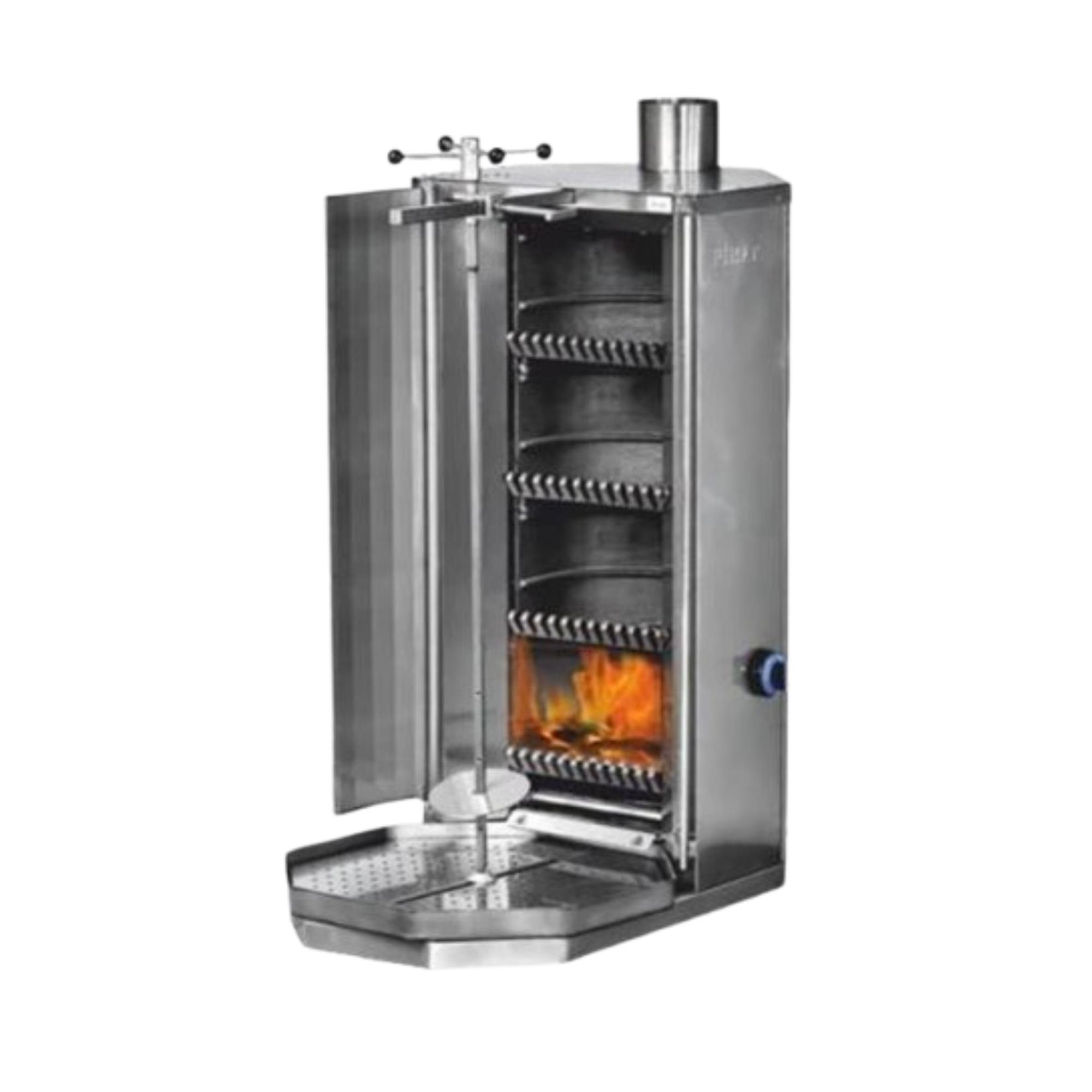 Pimak 4 lü Kömürlü Döner Ocağı 50x76x116 cm M077-K4 (M077-K4)