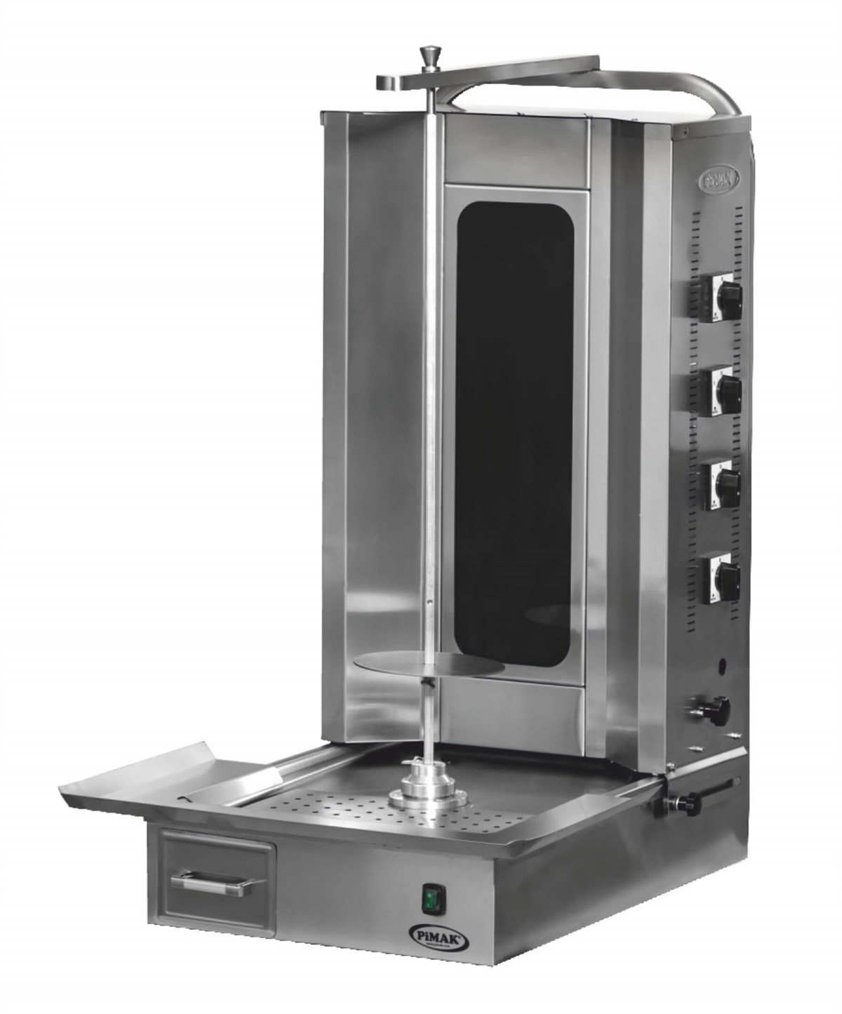 Pimak 4 lü Alttan Motorlu Elektrikli Döner Ocağı 50x71x115 cm M077-4E (M077-4E)