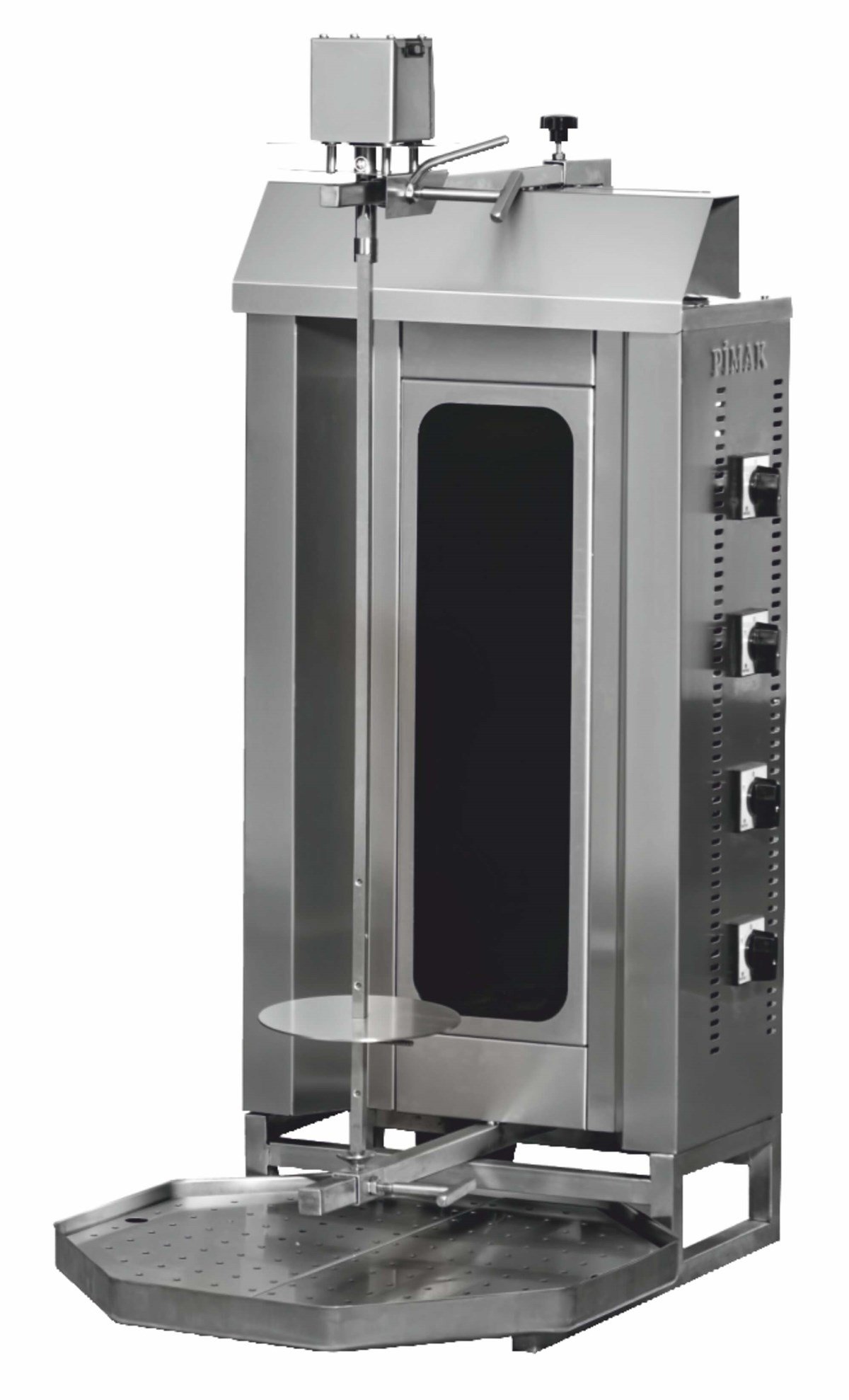 Pimak 4 lü Üstten Motorlu Elektrikli Döner Ocağı 50x70x115 cm M077-4C (M077-4C)