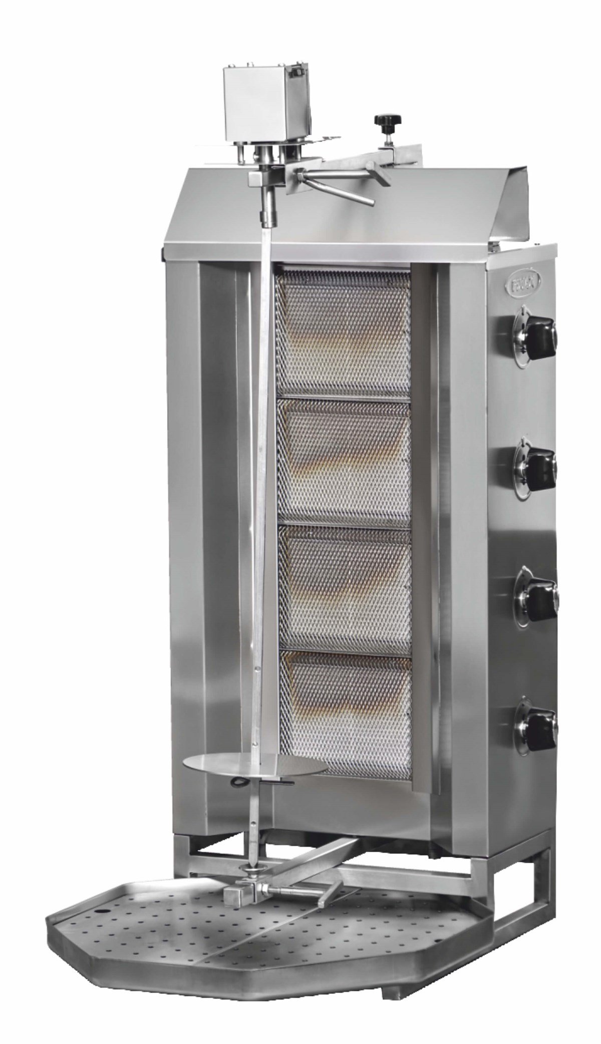 Pimak Üstten Motorlu Döner Ocağı 4 Radyanlı Gazlı LPG Ce Belgeli 47x75x117 cm DO7/M77-1(4P) (DO7/M77-1(4P))