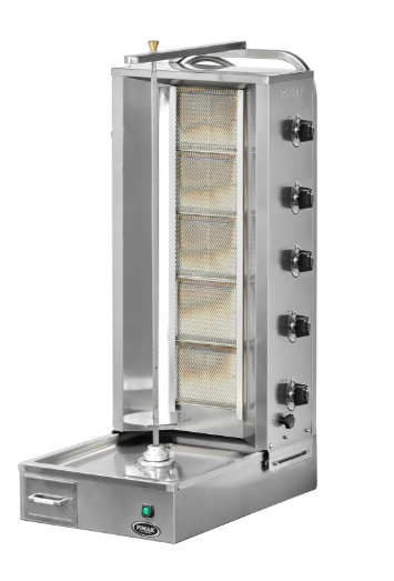 Pimak Alttan Motorlu Döner Ocağı 5 Radyanlı Gazlı LPG Ce Belgeli 50x71x123 cm DO8/M77-(5A) (DO8/M77-(5A))