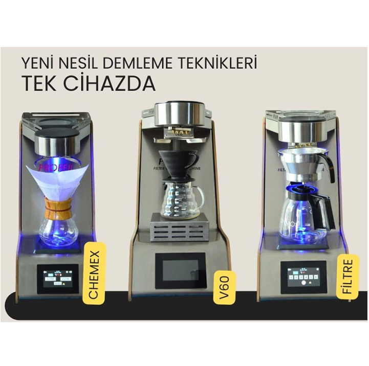 Proffil Otomatik Filtre Kahve Demleme Makinesi Chemex V60 (Chemex V60)