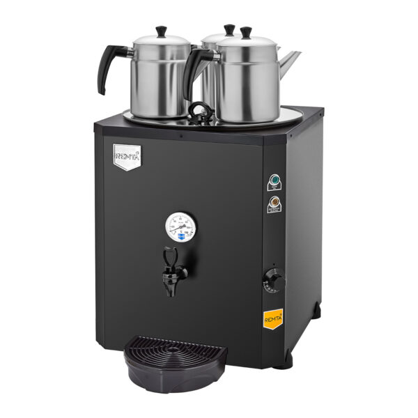 Remta DE10S Premium Jumbo 3 Demlikli Çay Makinesi 40 lt Şamandıralı (Şebekeden Su Alma)