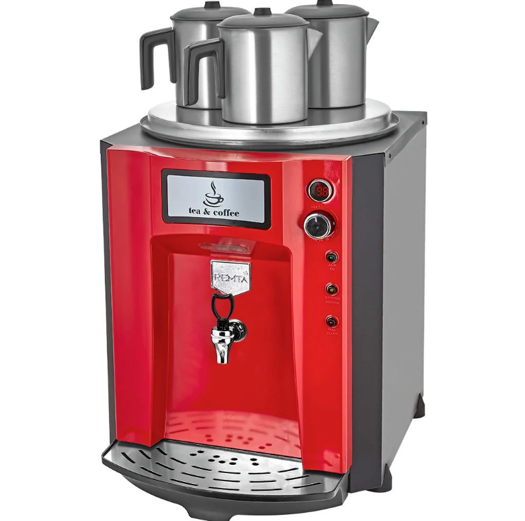 Remta Premium Şamandıralı 3 Demlikli Jumbo Çay Makinesi DE10SP (DE10SP)