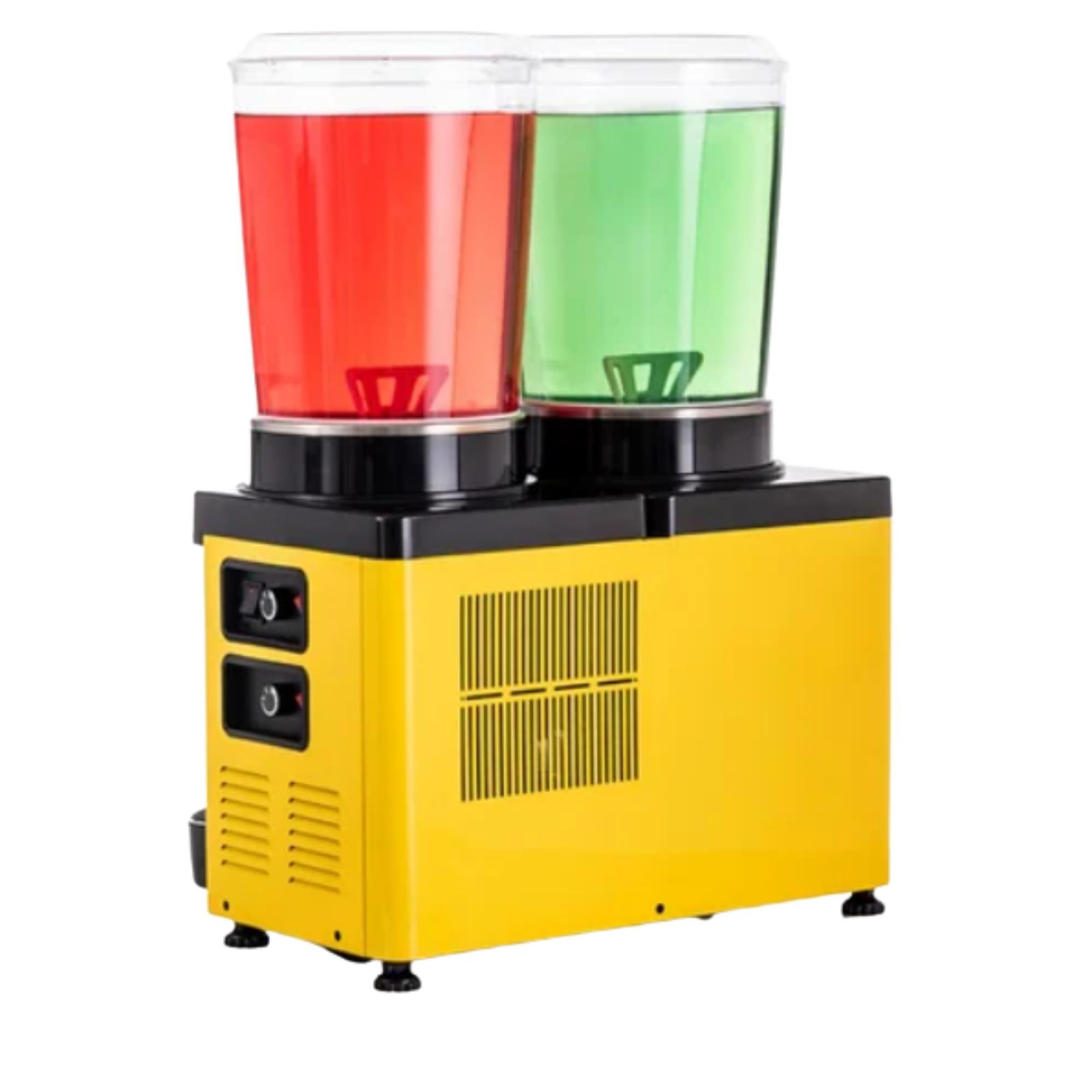 Samixir 10+10 Litre Panaromik Twin Karıştırıcılı Soğuk İçecek Dispenseri Analog MM20.AY (MM20.AY)
