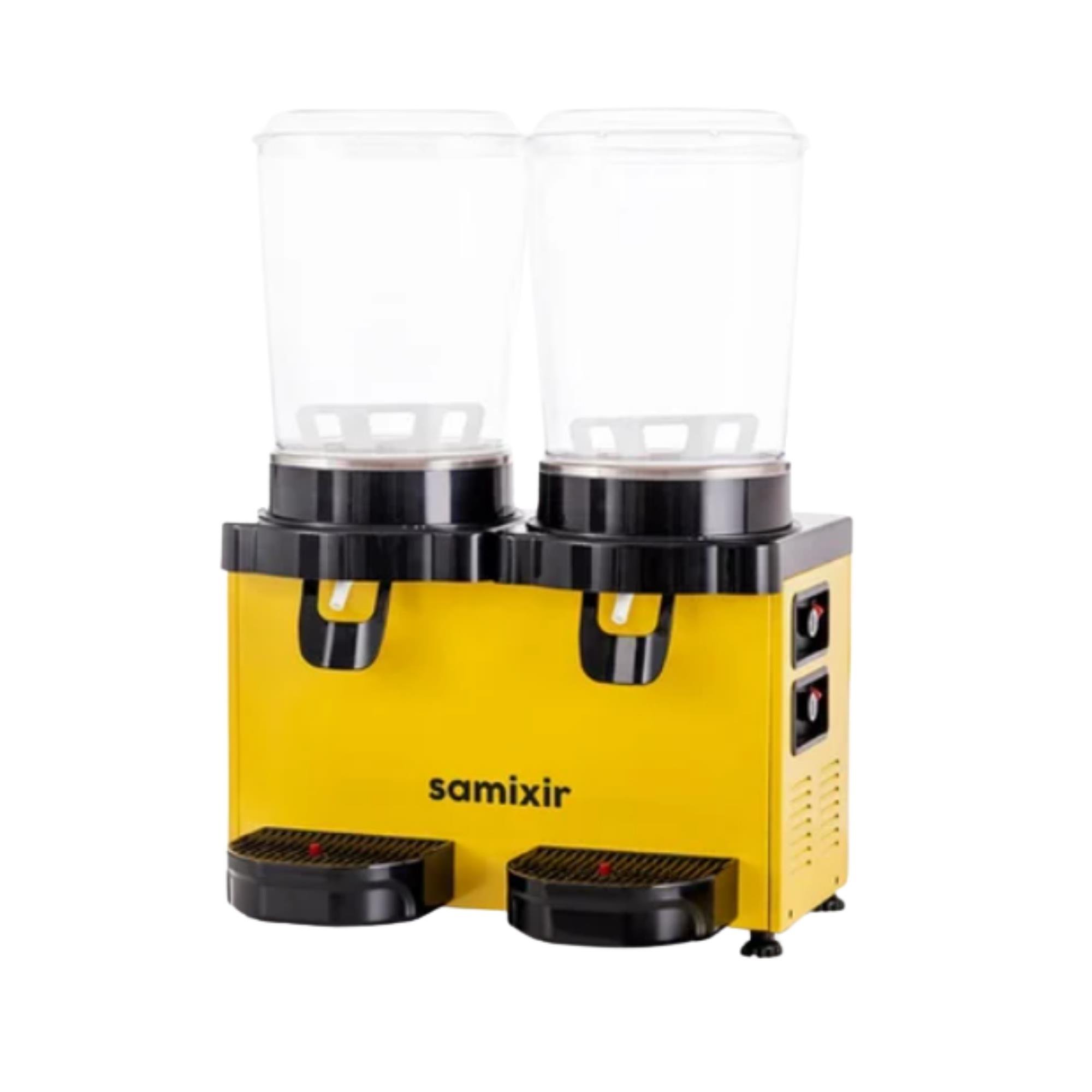 Samixir 10+10 Litre Panaromik Twin Karıştırıcılı Soğuk İçecek Dispenseri Analog MM20.AY (MM20.AY)