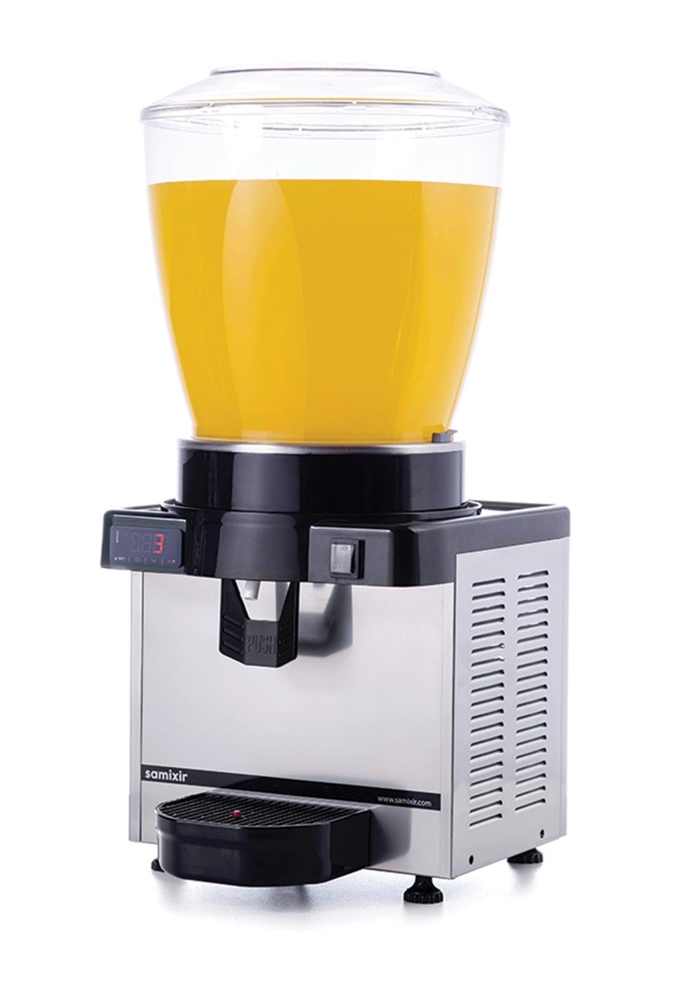 Samixir 22 Litre Panaromik Karıştırıcılı Soğuk İçecek Dispenseri Dijital M22.DY (M22.DY)