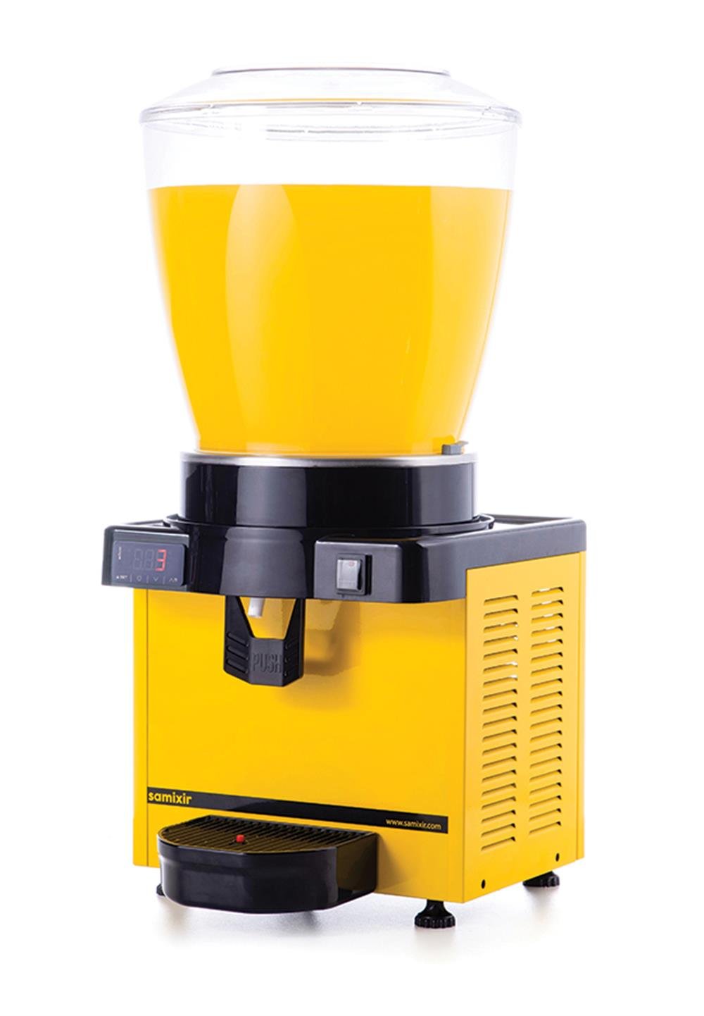 Samixir 22 Litre Panaromik Karıştırıcılı Soğuk İçecek Dispenseri Dijital M22.DY (M22.DY)