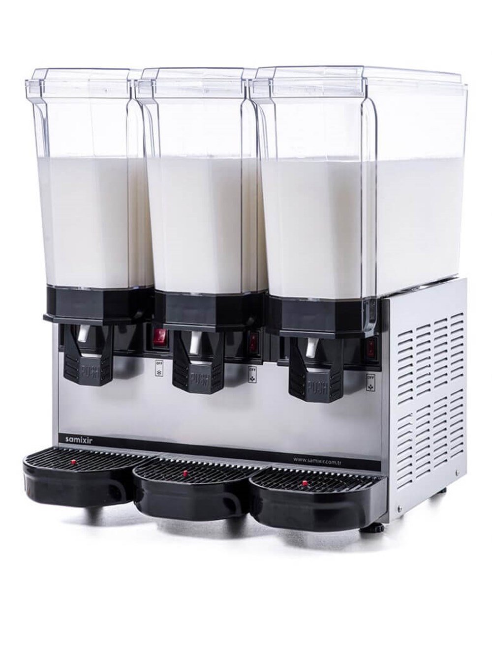 Samixir Klasik Triple Karıştırıcılı Soğuk İçecek Dispenseri 20+20+20 Lt Inox 60.MMMI (60.MMMI)