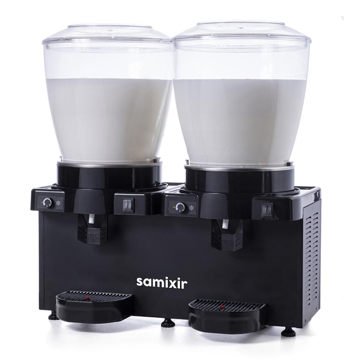Samixir Panaromik Analog Twin Soğuk İçecek Dispenseri Karıştırıcılı 22+22 Litre MM44.AB (MM44.AB)